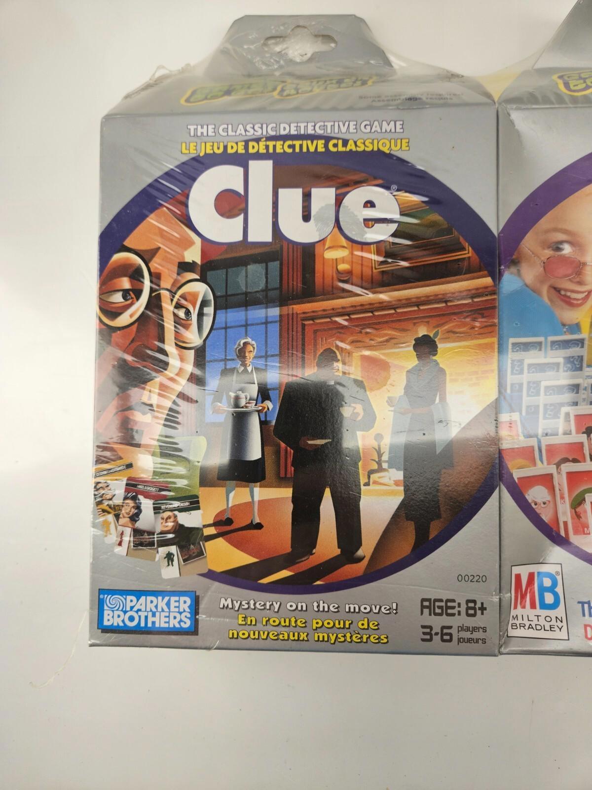 Travel Games To Go - Clue - Guess Who - Connect 4 - Monopoly