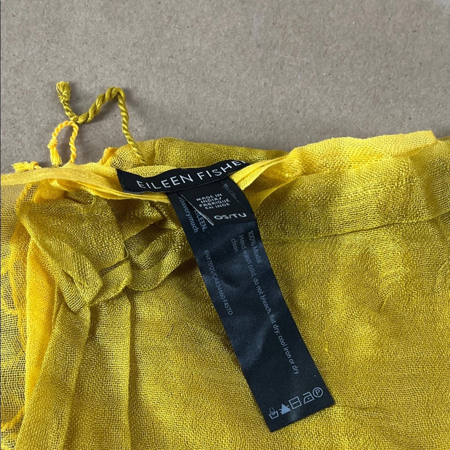 Eileen Fisher Yellow Modal Scarf