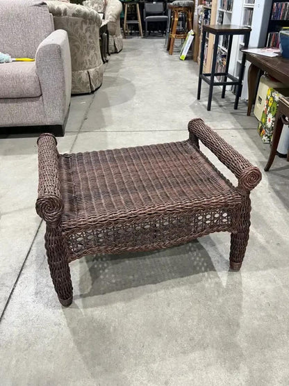 Wicker Bench/Stool with handles