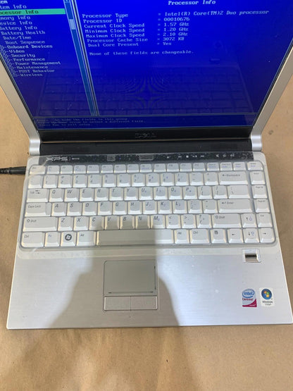 Dell XPS M1330 Core 2 Duo 2GHz, 4GB RAM Boots To BIOS Good Screen