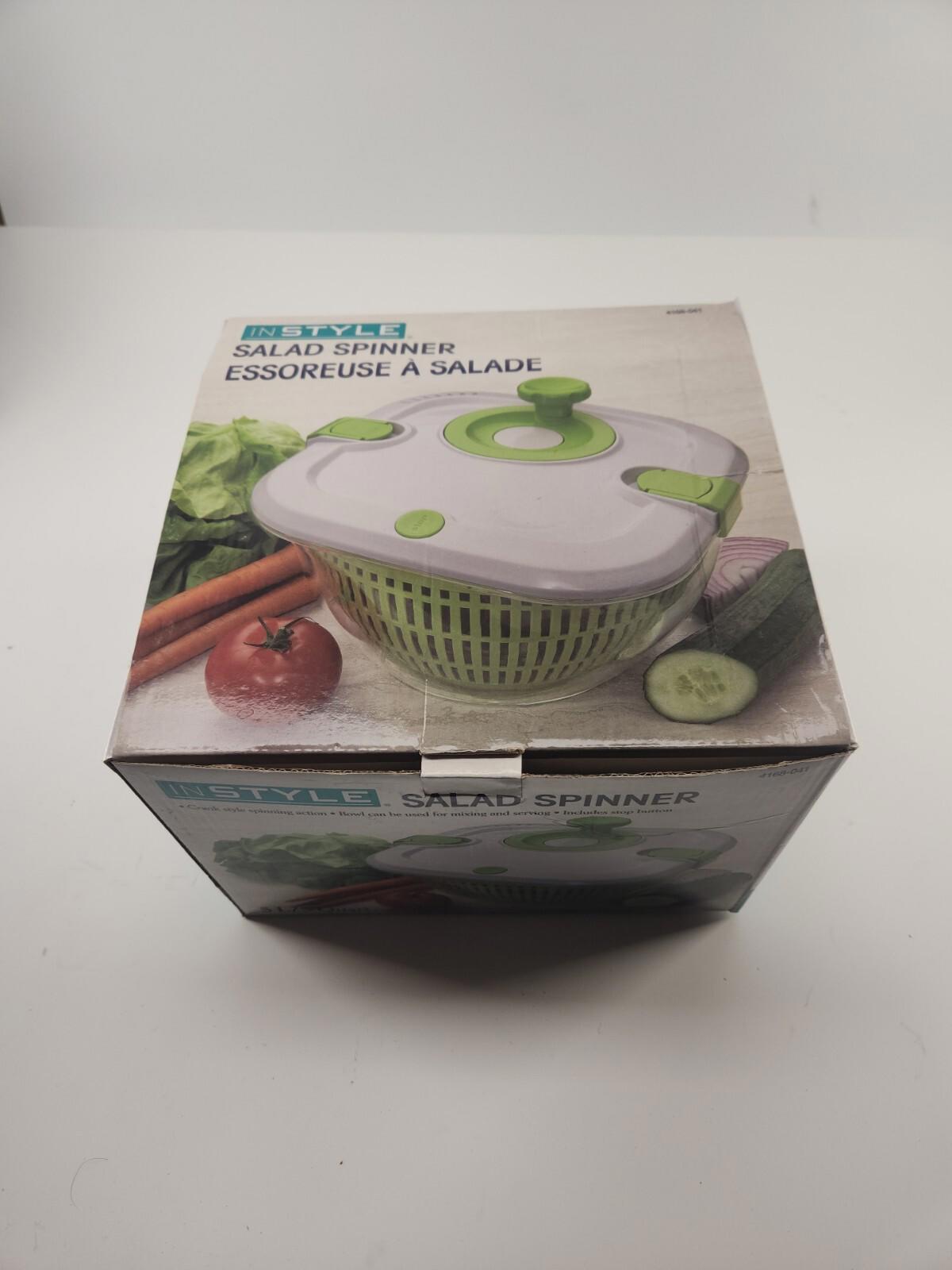 InStyle Salad Spinner - White/Green