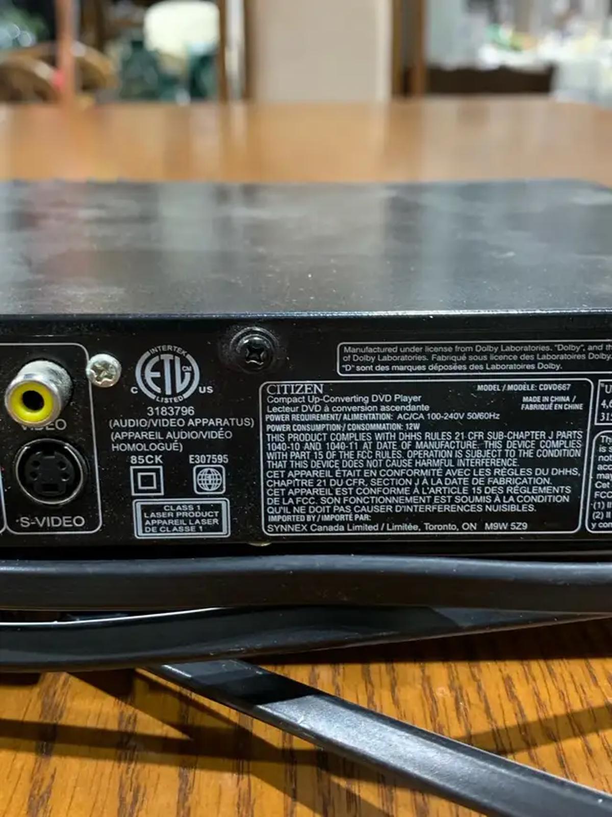 Citizen DVD Player