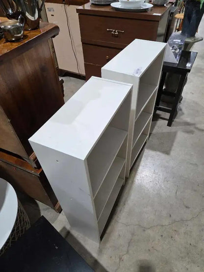 White Ikea Like Bookcase - 2 Available