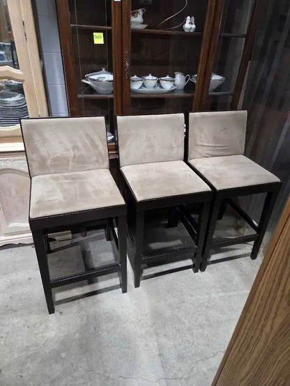 Wooden Bar Stools - 3 Available