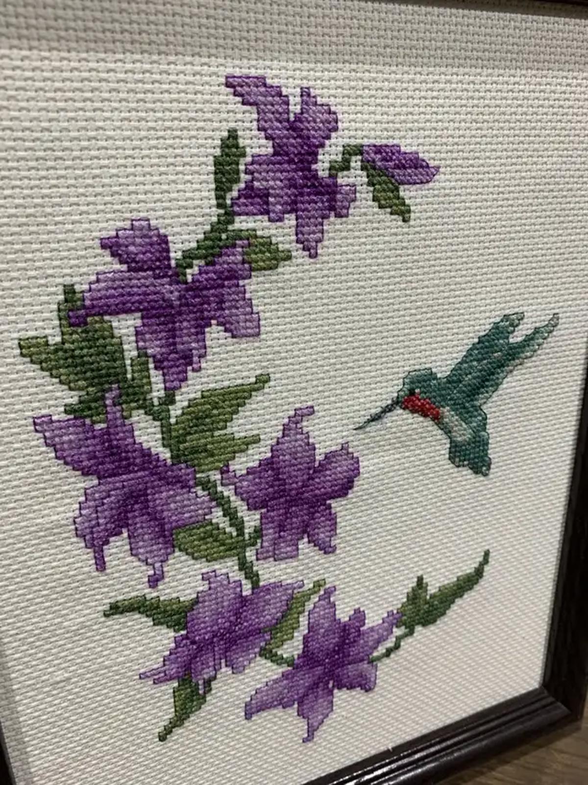 Hummingbird Cross-Stitch