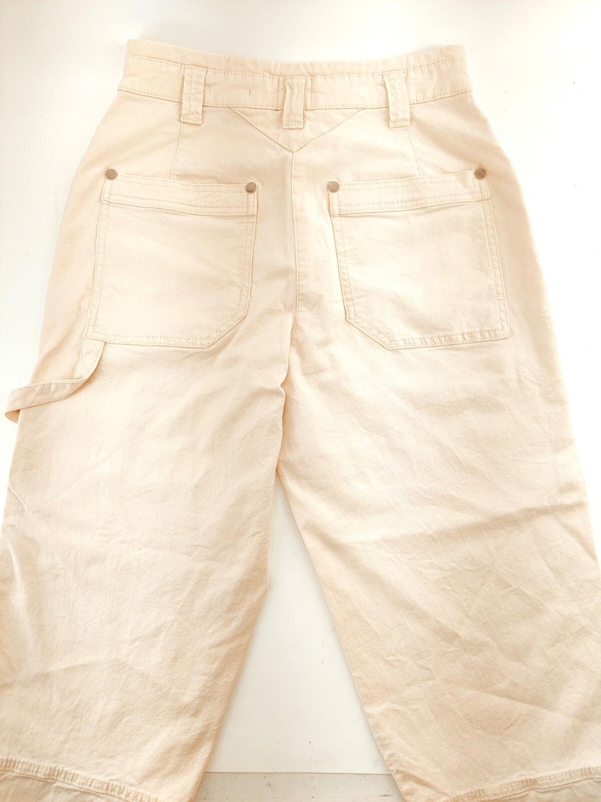 Maeve by Anthropologie White Carpenter's Pants Women's Size 27