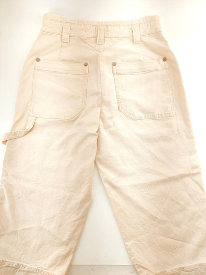 Maeve by Anthropologie White Carpenter's Pants Women's Size 27