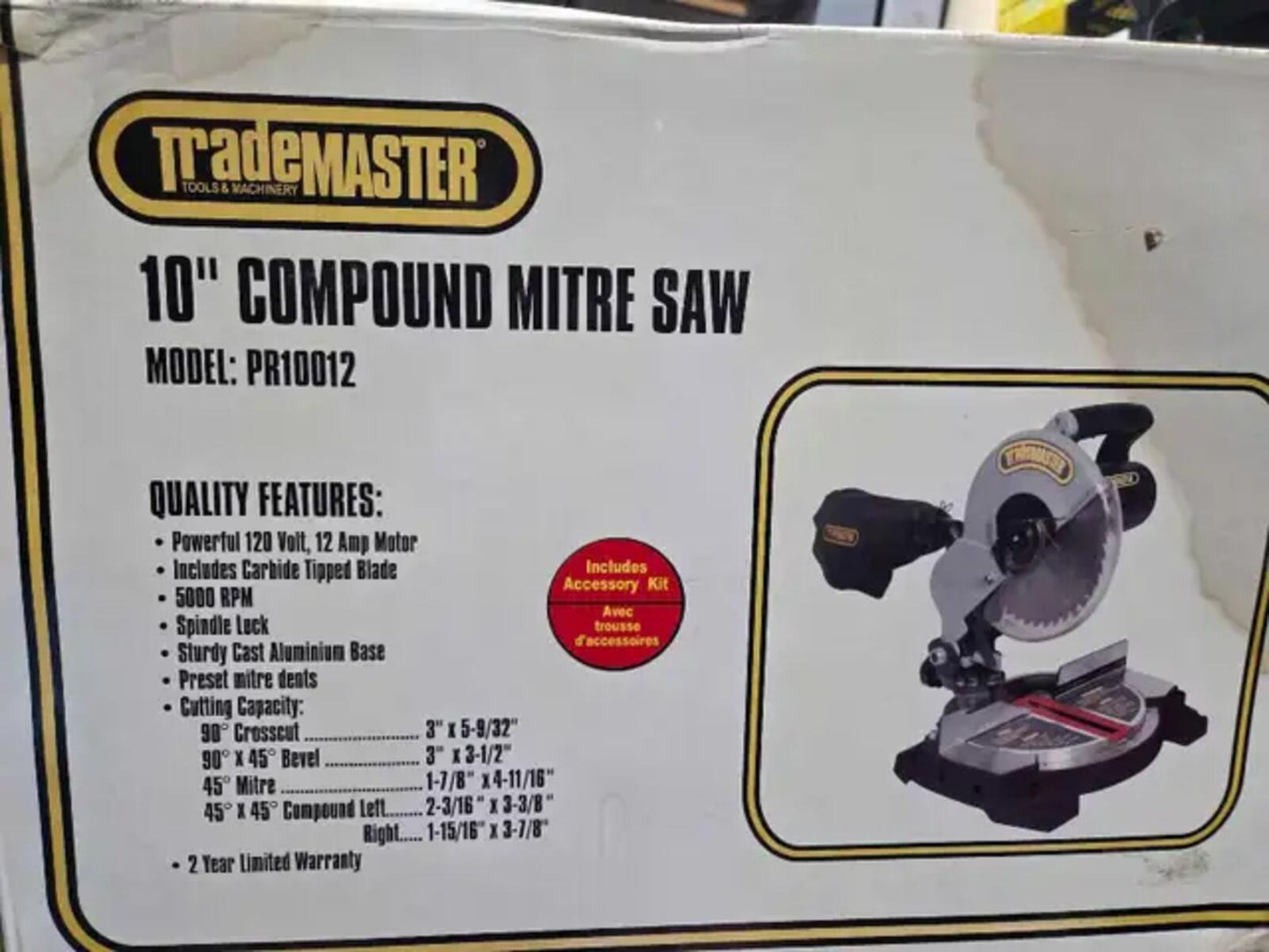 Brand New! TradeMaster 10" Compound Mitre Saw