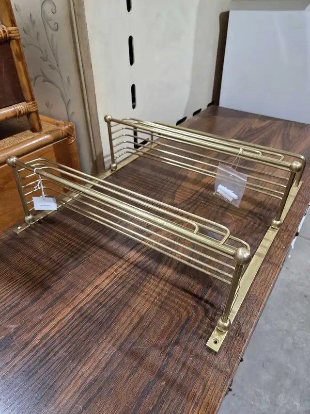 New! Small Brass Shower Shelf