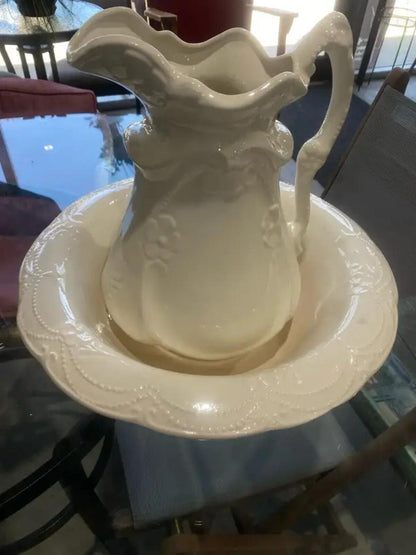 Beautiful Antique Wash Basin Set