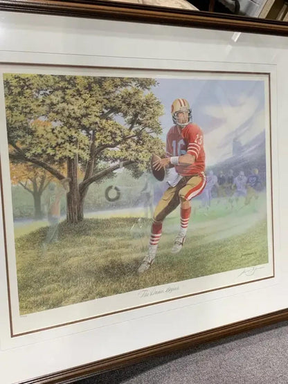 James Lumbers Joe Montana Lithograph