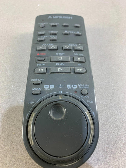 Mitsubishi VCR TV VHS Player Remote Control w/Jog Wheel Dial Shuttle