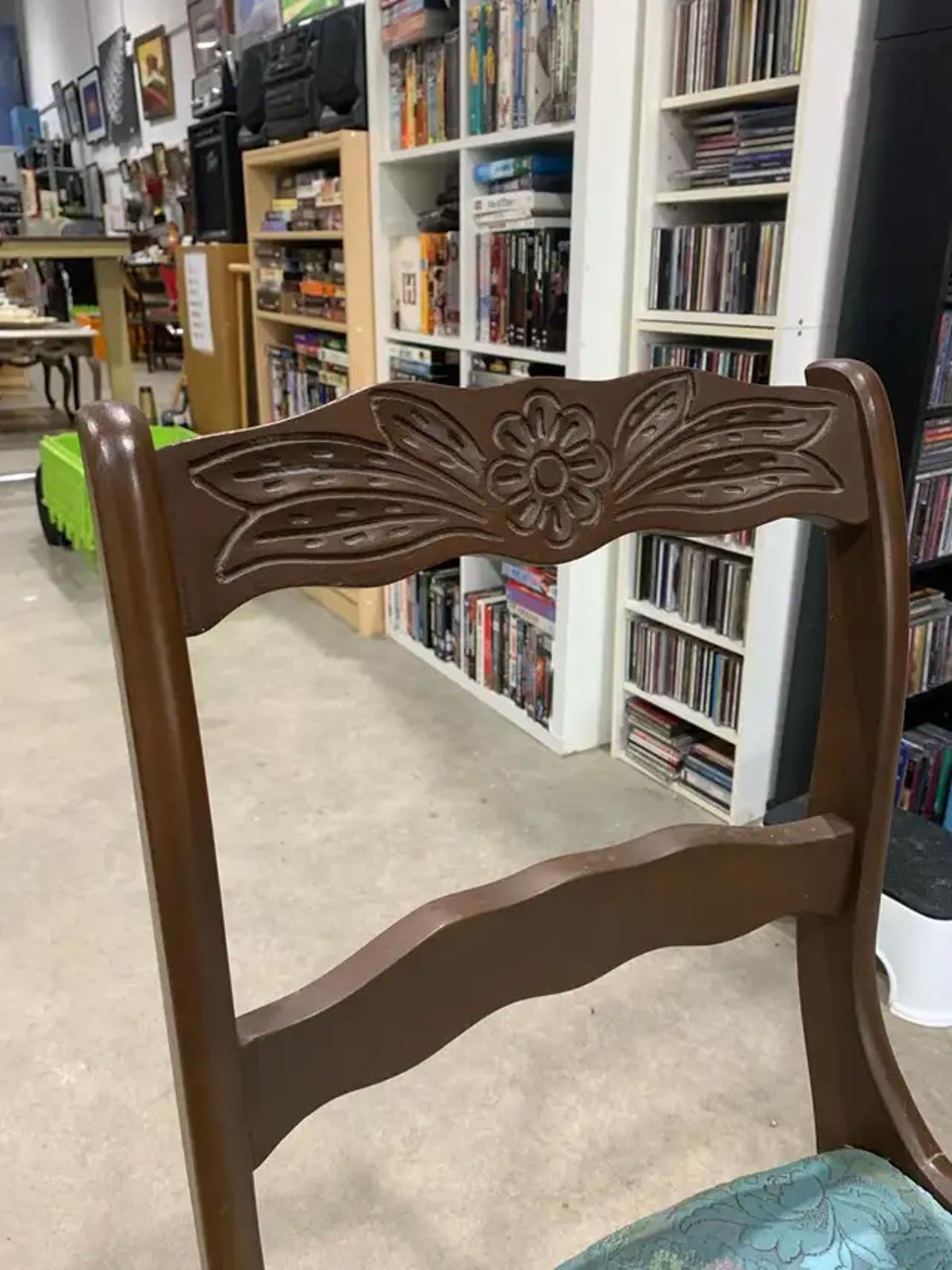Vintage Wooden Desk Chair