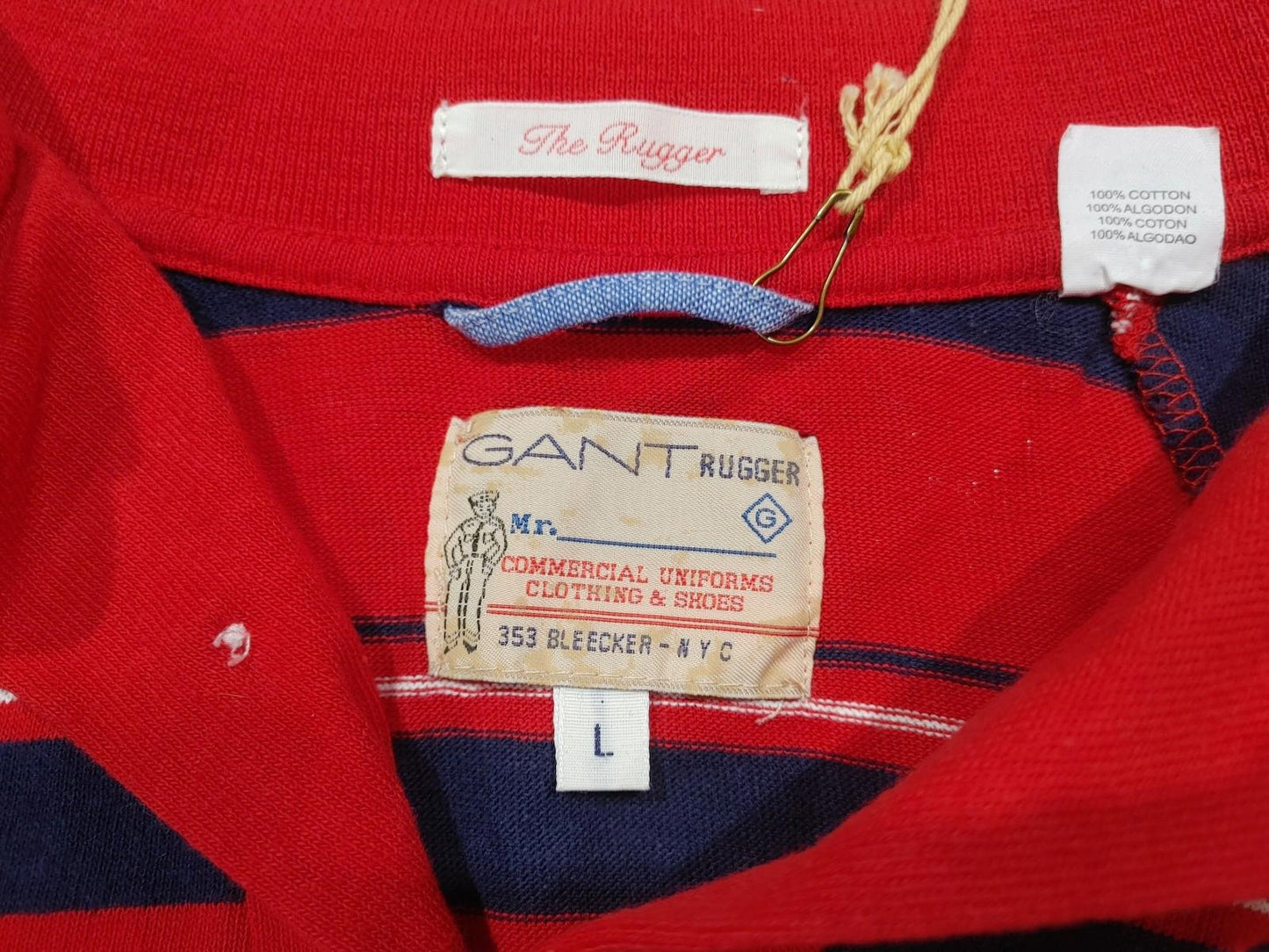 Brand New GANT R1 Retro Rugger Raglan SS Red Size L