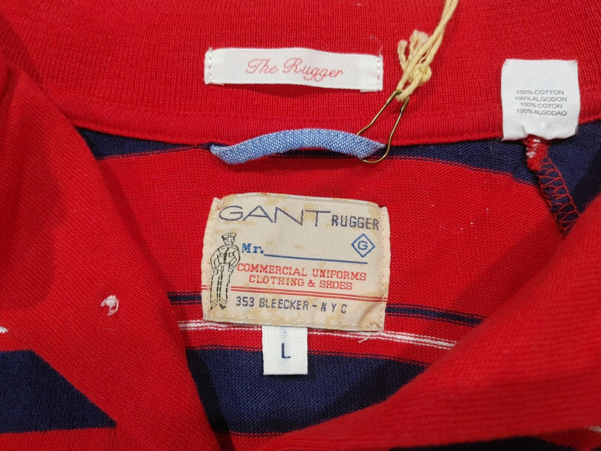 Brand New GANT R1 Retro Rugger Raglan SS Red Size L