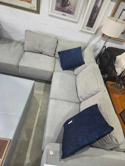 Grey 2-Piece Sectional Sofa
