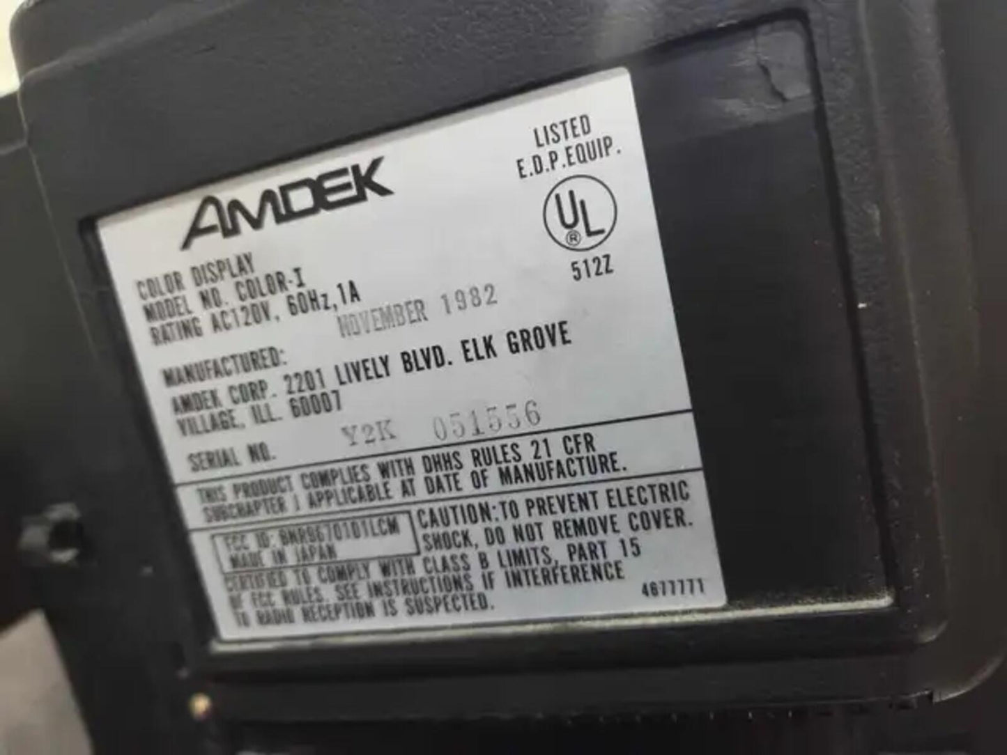 Amdek Color-I Retro 14" Television