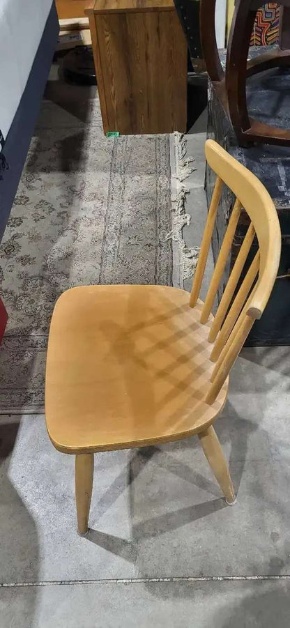 Wooden Spindle Back Chairs - 4 Available