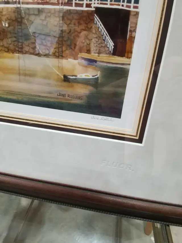 June Rollins Framed Landscape Art - signed! 171/2000 prints