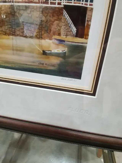June Rollins Framed Landscape Art - signed! 171/2000 prints
