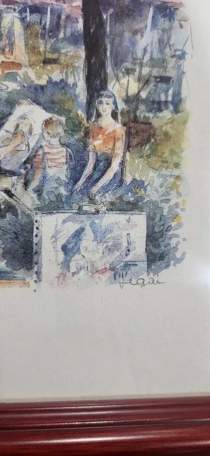 Legai Framed Paris Street Scene Art 18x15