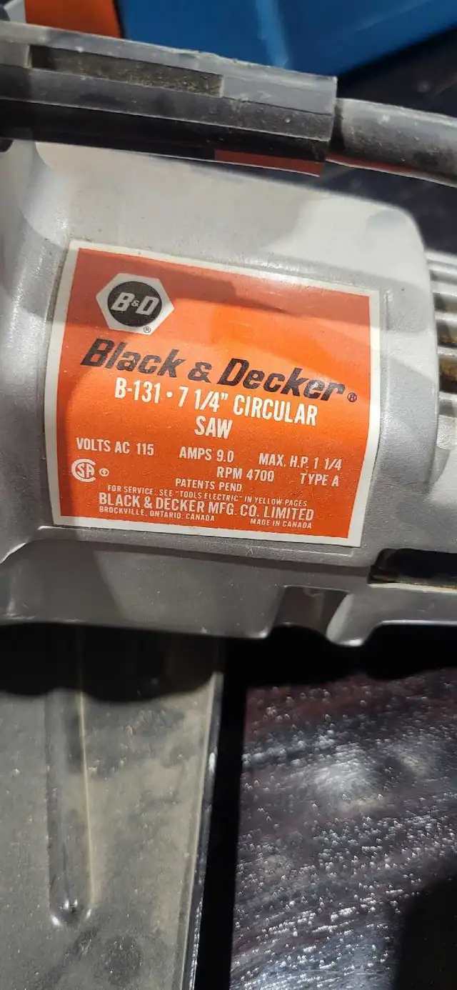 Black & Decker 7 1/4" Circular Saw