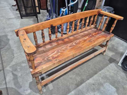 Solid Wood Spindle Bench