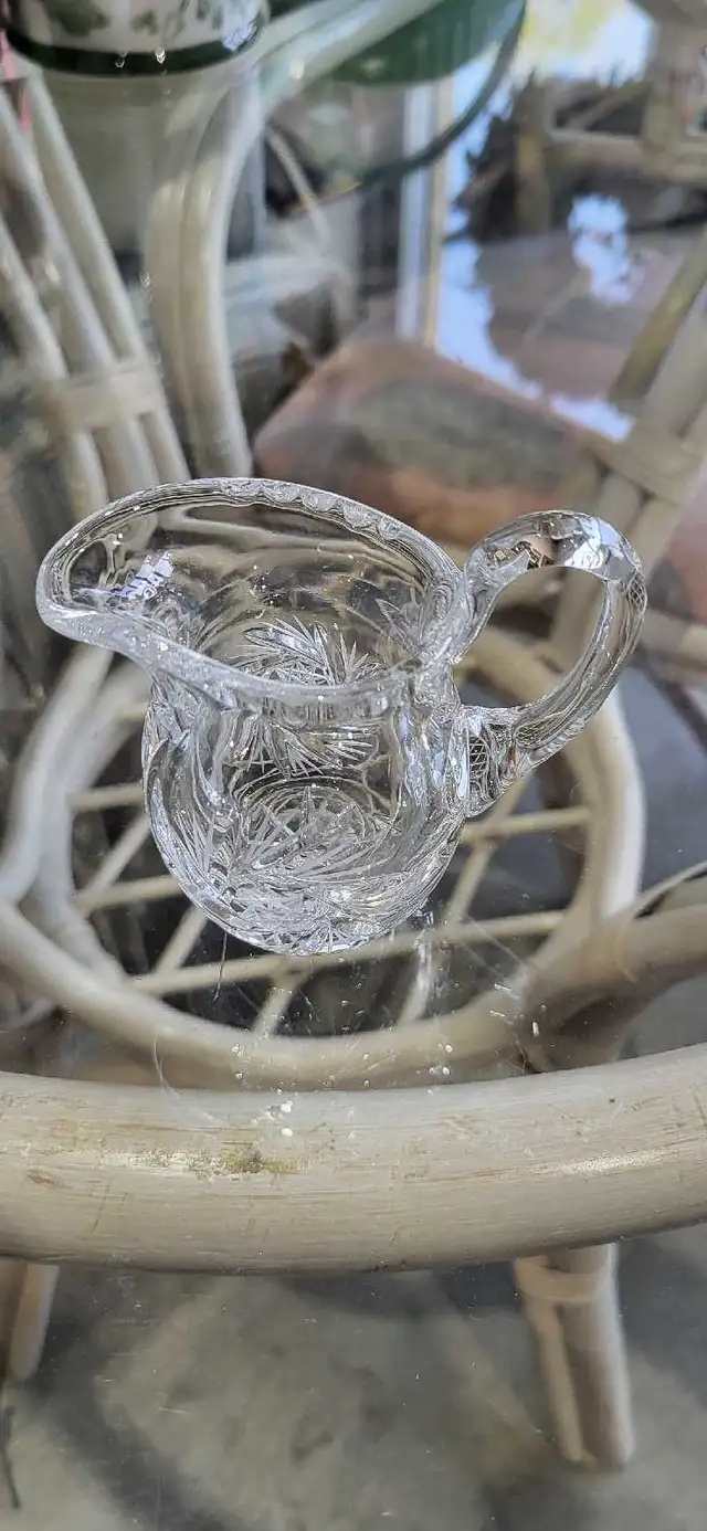 Crystal Cream and Sugar Set of 4