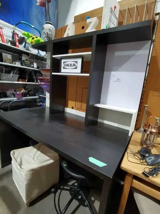 IKEA Desk with Hutch, File storage and WhiteBoard