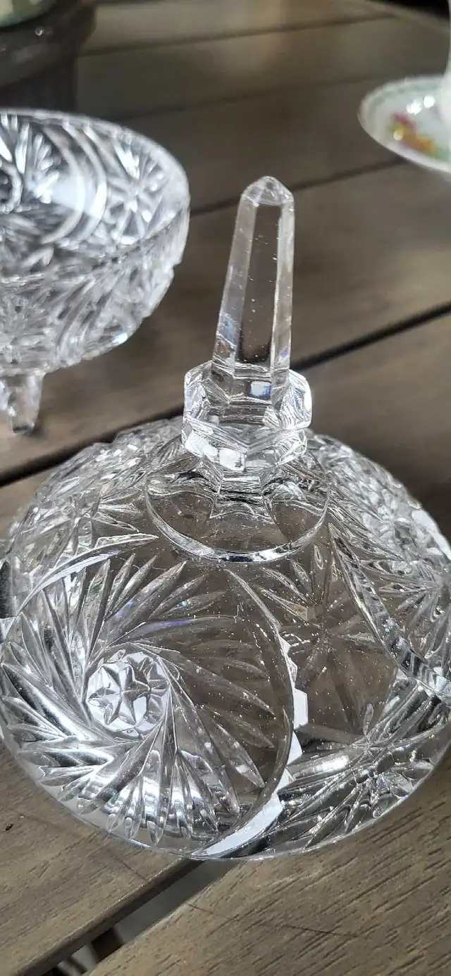 Crystal Candy Dish with Lid