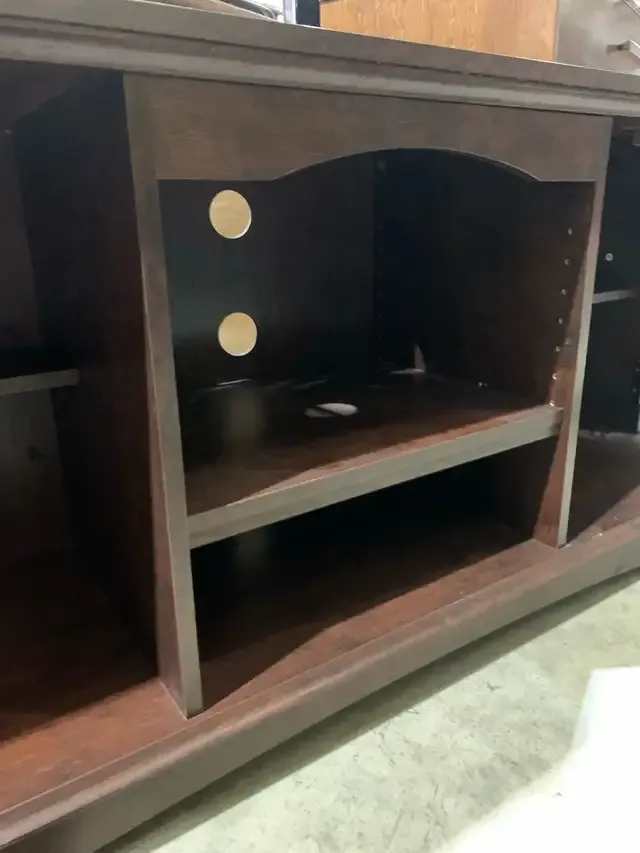 Media Console Table with Butterfly Doors