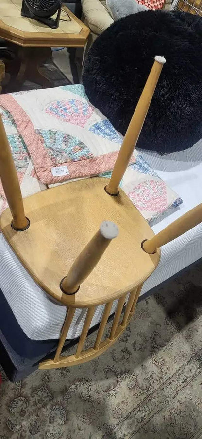 Wooden Spindle Back Chairs - 4 Available