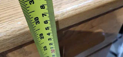 Oak Desk with Cable Management Holes