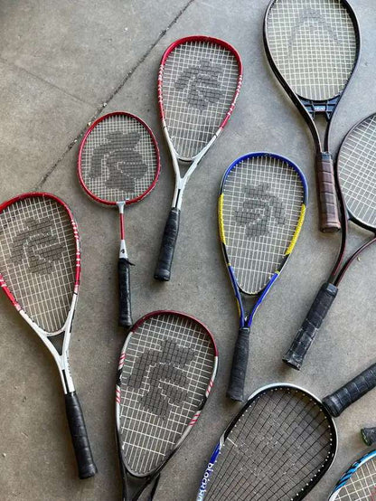 Mixed Collection of sports Rackets