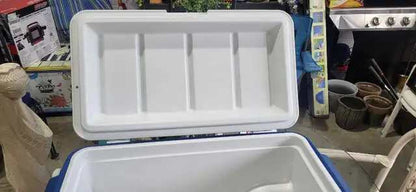 Coleman Cooler 47L - Blue - stains on lid