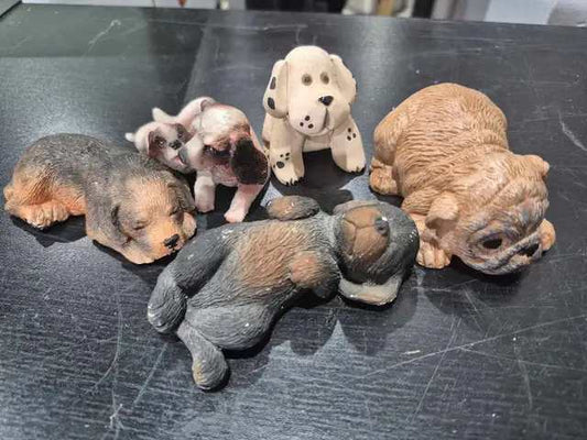 Assorted Miniature Dog Figurines