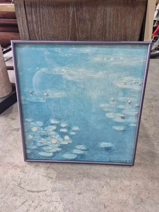 14"x14" Claude Monet Water Lilies at Giverny Framed Print