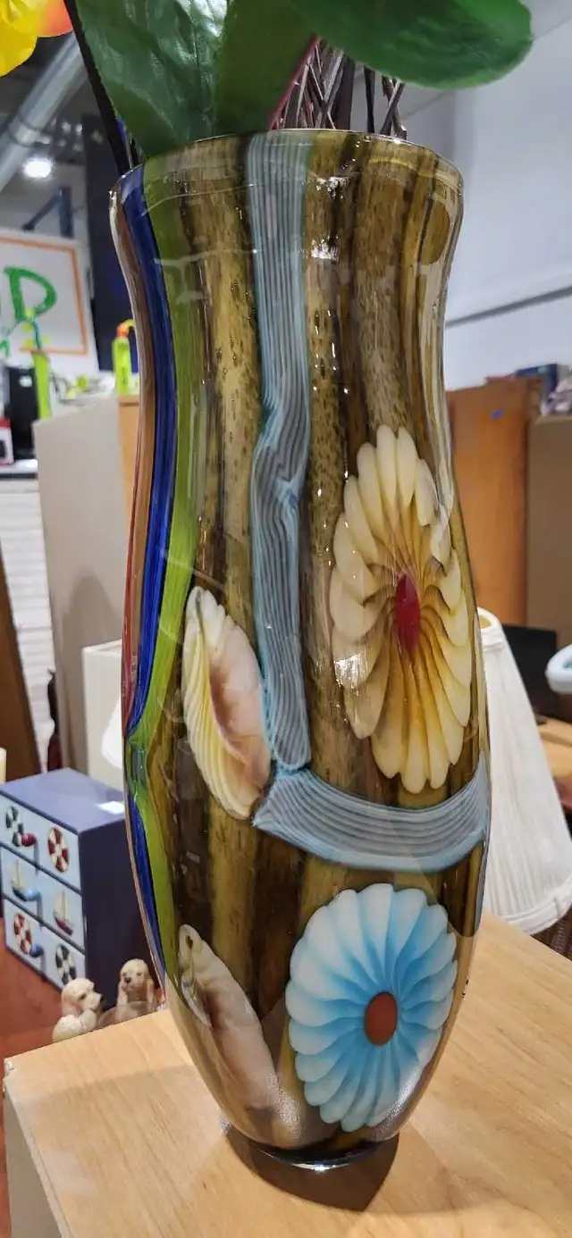 Murano Art Glass Flower Vase