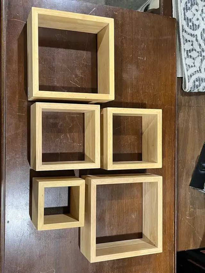 Wooden Floating Shelves - set of 5