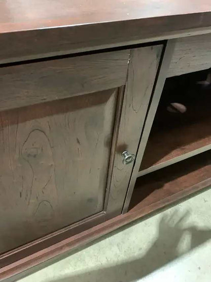 Media Console Table with Butterfly Doors