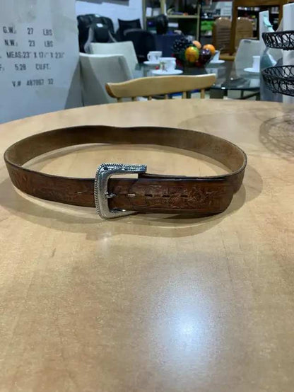 Western Leather Belt Size S/M