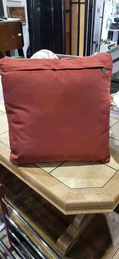 Pier 1 Red Woven Accent Pillow