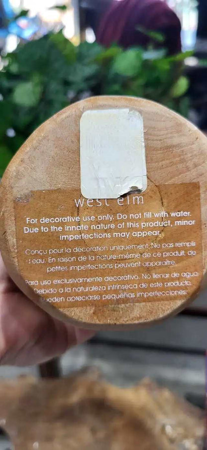 West Elm Wooden Vase