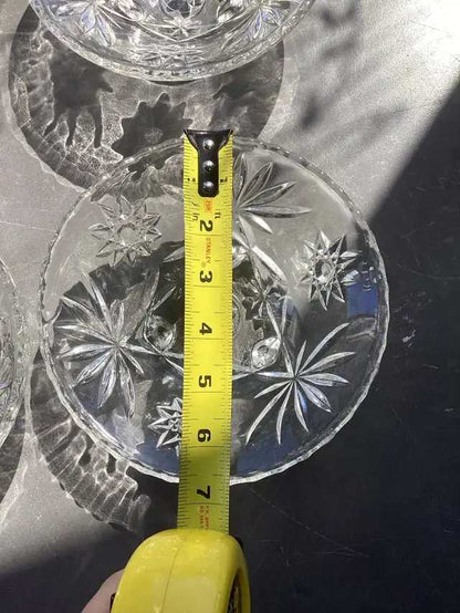 Star Pattern Glass Bowls - 4 available
