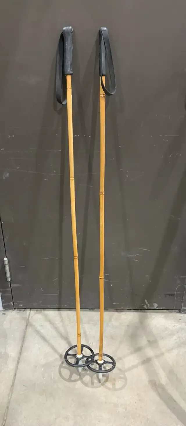 49" Vintage Bamboo Ski Poles