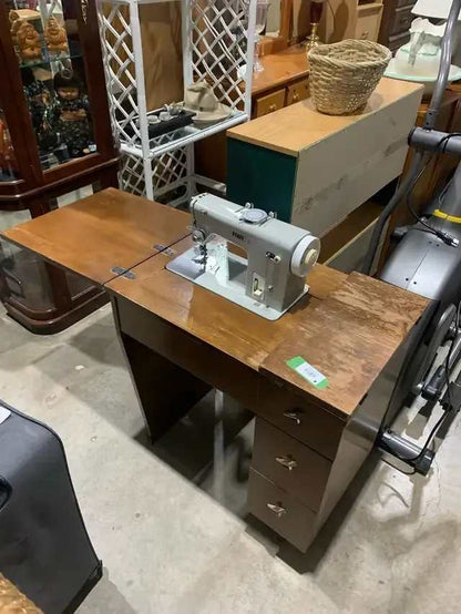 VintagePfaff 90 Sewing Machine Table - untested