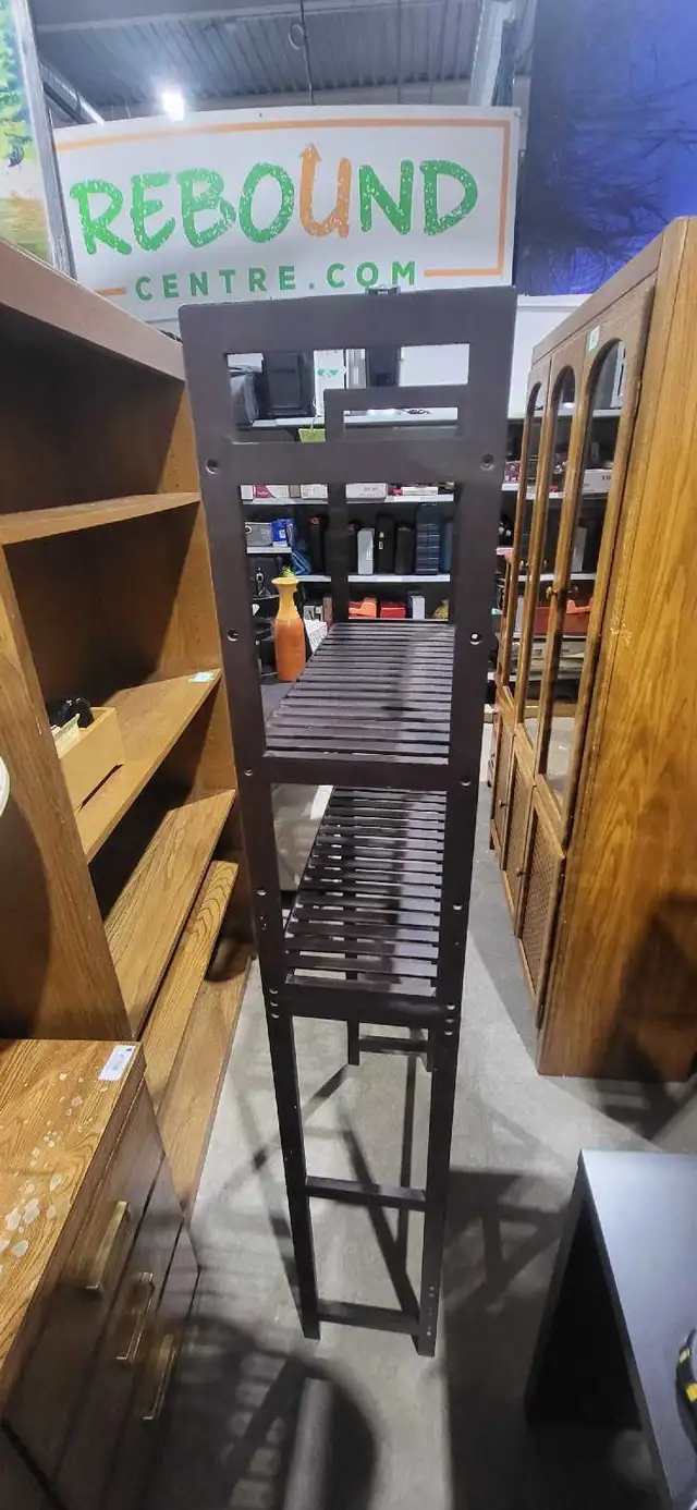 Over-the-Toilet Shelf - Dark Wood