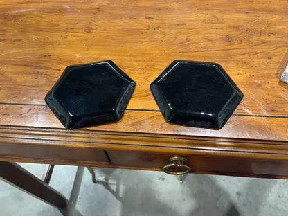 Vintage Hexagonal Glass Dish Set