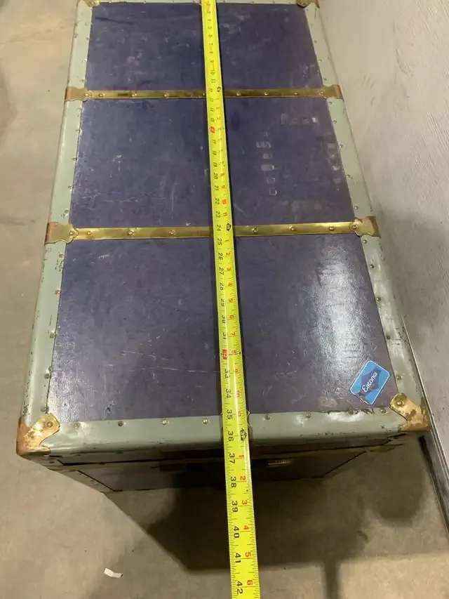 Vintage Purple Storage Trunk