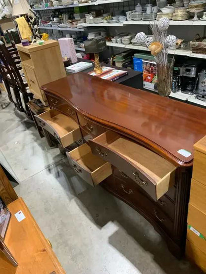 12 Drawer Dresser with Curved Front